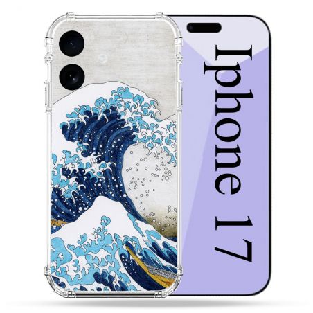 Coque Renforcée Pour Iphone 17 Peinture La Grande Vague