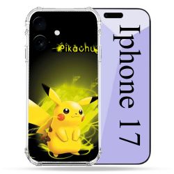 Coque Renforcée Pour Iphone 17 Pokemon Pikachu Eclair