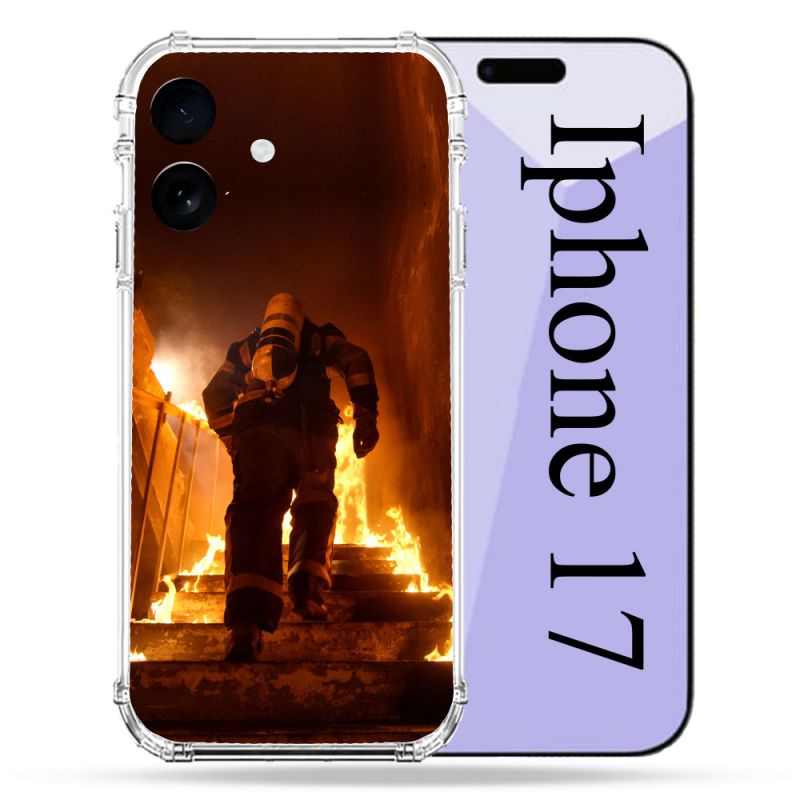Coque Renforcée Pour Iphone 17 Pompier Escalier