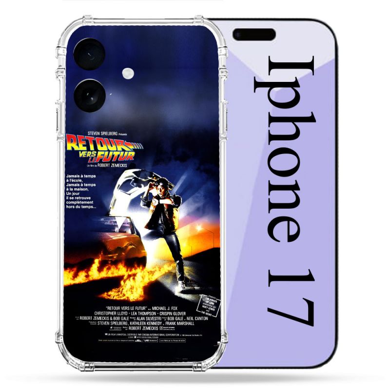Coque Renforcée Pour Iphone 17 Retour Vers Le Futur Affiche