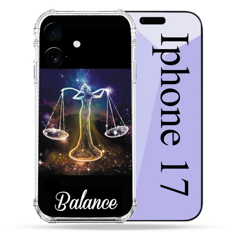 Coque Renforcée Pour Iphone 17 Signe Zodiaque 2 Balance