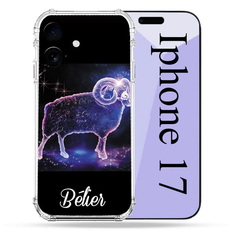 Coque Renforcée Pour Iphone 17 Signe Zodiaque 2 Bélier