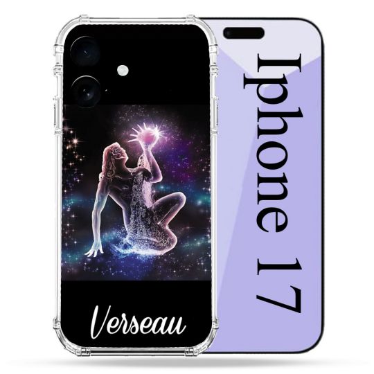 Coque Renforcée Pour Iphone 17 Signe Zodiaque 2 Verseau