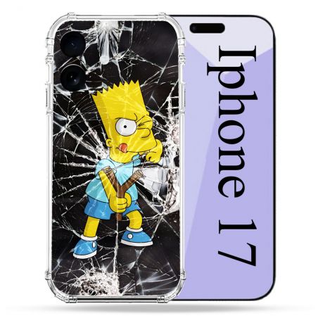 Coque Renforcée Pour Iphone 17 Simpson Bart