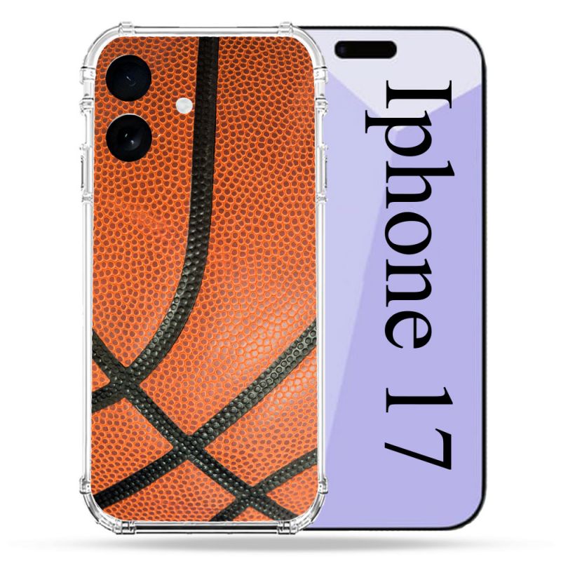 Coque Renforcée Pour Iphone 17 Sport Ballon Basket
