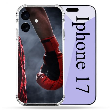 Coque Renforcée Pour Iphone 17 Sport Boxe Gant Rouge