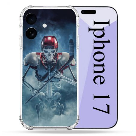 Coque Renforcée Pour Iphone 17 Sport Hockey Squelette