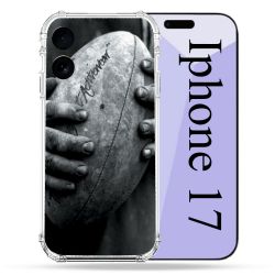Coque Renforcée Pour Iphone 17 Sport Rugby Ballon Vintage