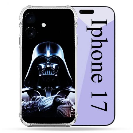 Coque Renforcée Pour Iphone 17 Star Wars - Dark Vador Noir