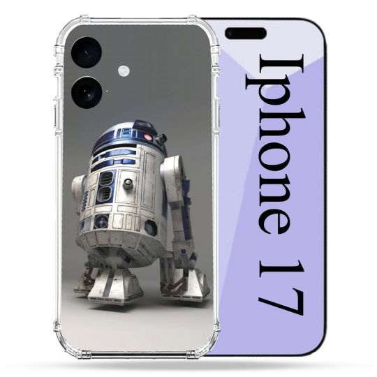 Coque Renforcée Pour Iphone 17 Star Wars - R2D2