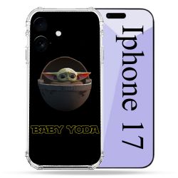 Coque Renforcée Pour Iphone 17 Star Wars - Yoda bebe noir