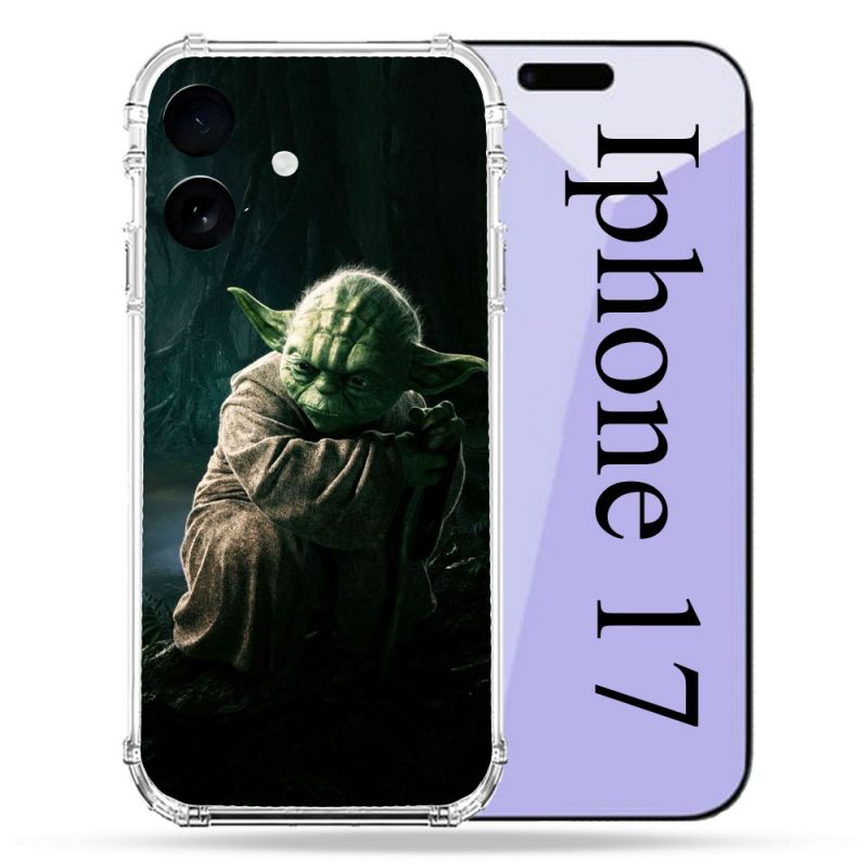 Coque Renforcée Pour Iphone 17 Star Wars - Yoda sombre