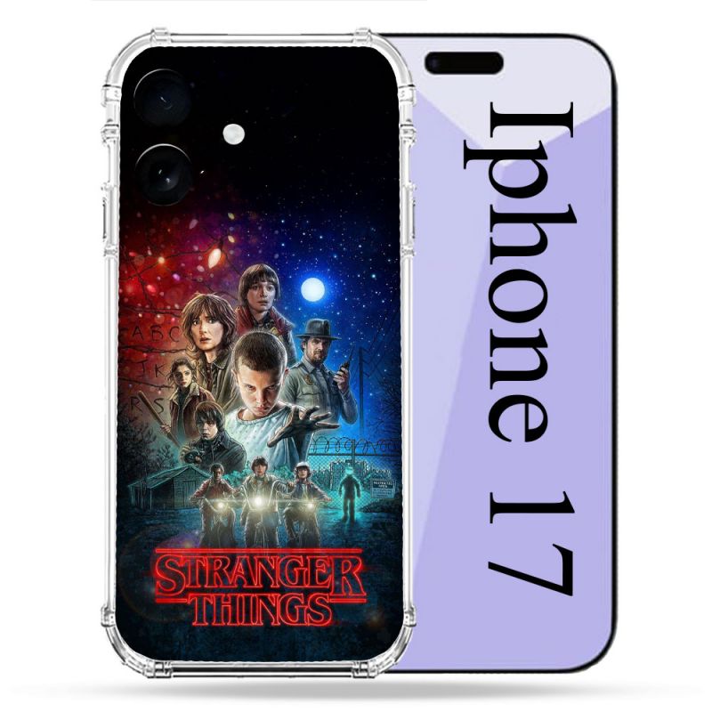 Coque Renforcée Pour Iphone 17 Stranger Things Affiche 1