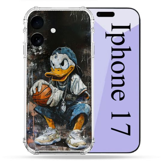 Coque Renforcée Pour Iphone 17 Street Art Donald Duck