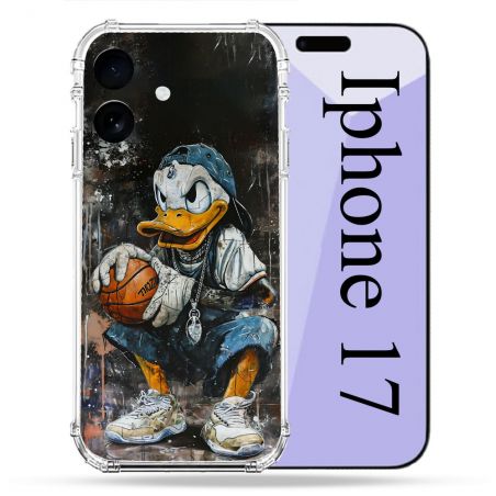 Coque Renforcée Pour Iphone 17 Street Art Donald Duck