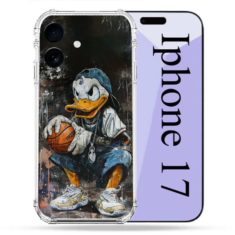 Coque Renforcée Pour Iphone 17 Street Art Donald Duck