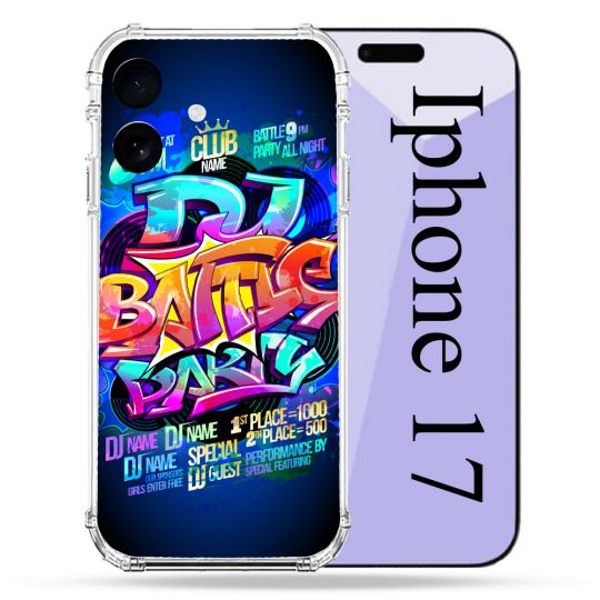 Coque Renforcée Pour Iphone 17 Street Art Rap