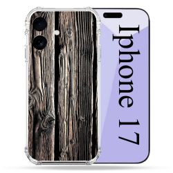 Coque Renforcée Pour Iphone 17 Texture Bois