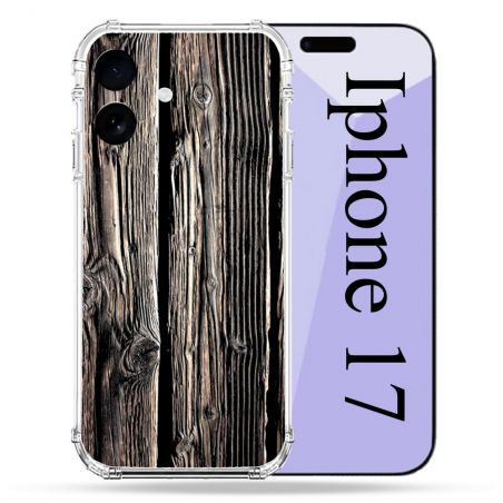 Coque Renforcée Pour Iphone 17 Texture Bois