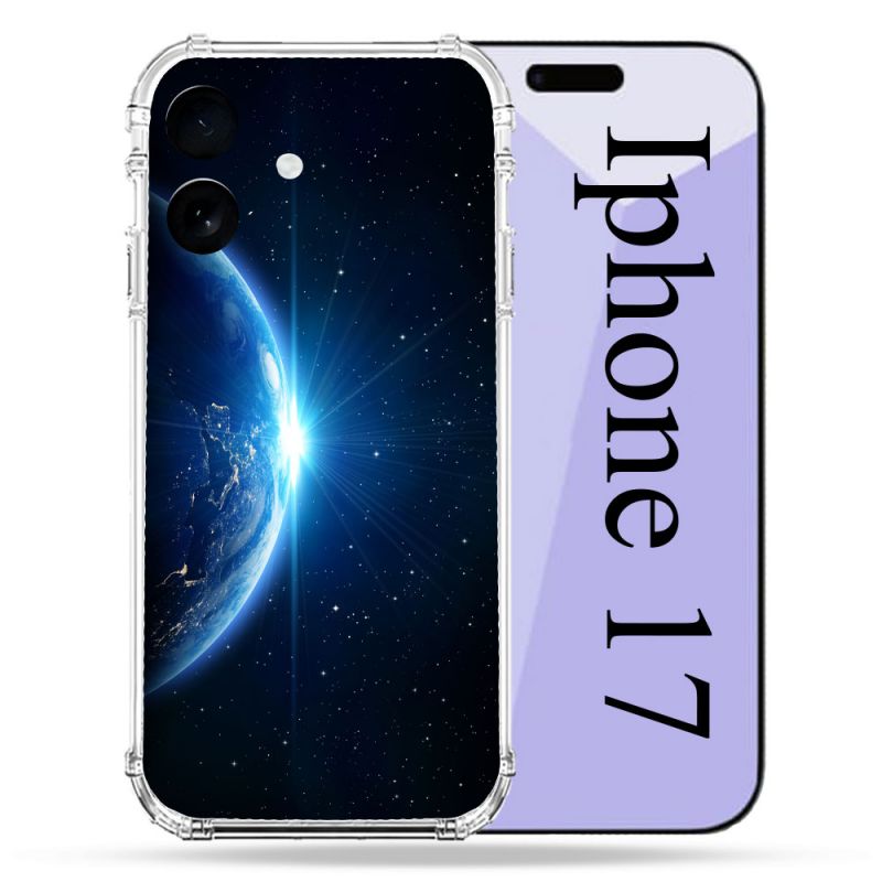 Coque Renforcée Pour Iphone 17 Univers Planete Terre