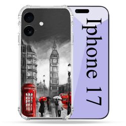 Coque Renforcée Pour Iphone 17 Voyage Angleterre Londres Vintage