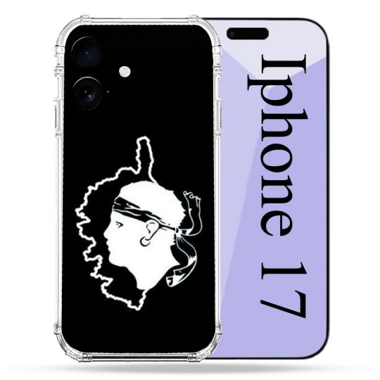 Coque Renforcée Pour Iphone 17 Voyage Corse Noir