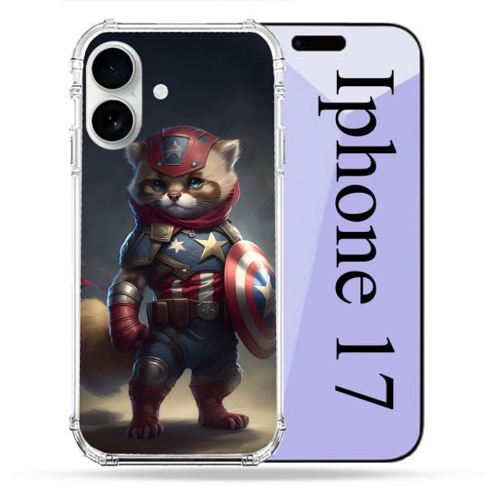Coque Renforcée Magsafe Pour Iphone 17 Animal Chat America