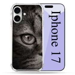 Coque Renforcée Magsafe Pour Iphone 17 Animal Chat Gris