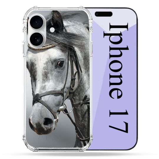 Coque Renforcée Magsafe Pour Iphone 17 Animal Cheval Blanc