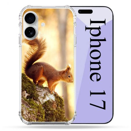 Coque Renforcée Magsafe Pour Iphone 17 Animal Ecureuil Bois