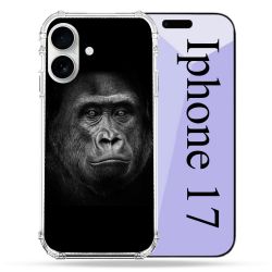 Coque Renforcée Magsafe Pour Iphone 17 Animal Gorille Noir