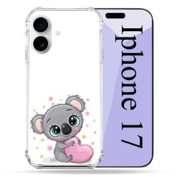 Coque Renforcée Magsafe Pour Iphone 17 Animal Koala Cœur