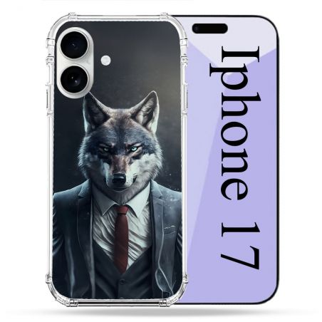 Coque Renforcée Magsafe Pour Iphone 17 Animal Loup Business