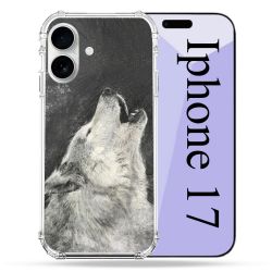 Coque Renforcée Magsafe Pour Iphone 17 Animal Loup Hurlement
