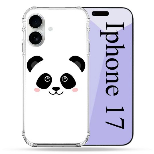 Coque Renforcée Magsafe Pour Iphone 17 Animal Panda Blanc