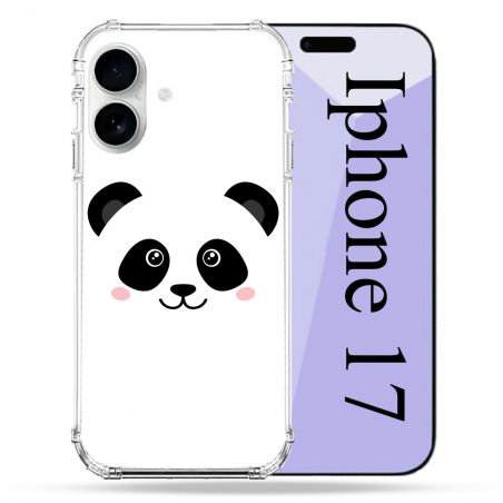 Coque Renforcée Magsafe Pour Iphone 17 Animal Panda Blanc
