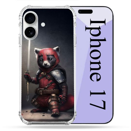 Coque Renforcée Magsafe Pour Iphone 17 Animal Raton Samouraï