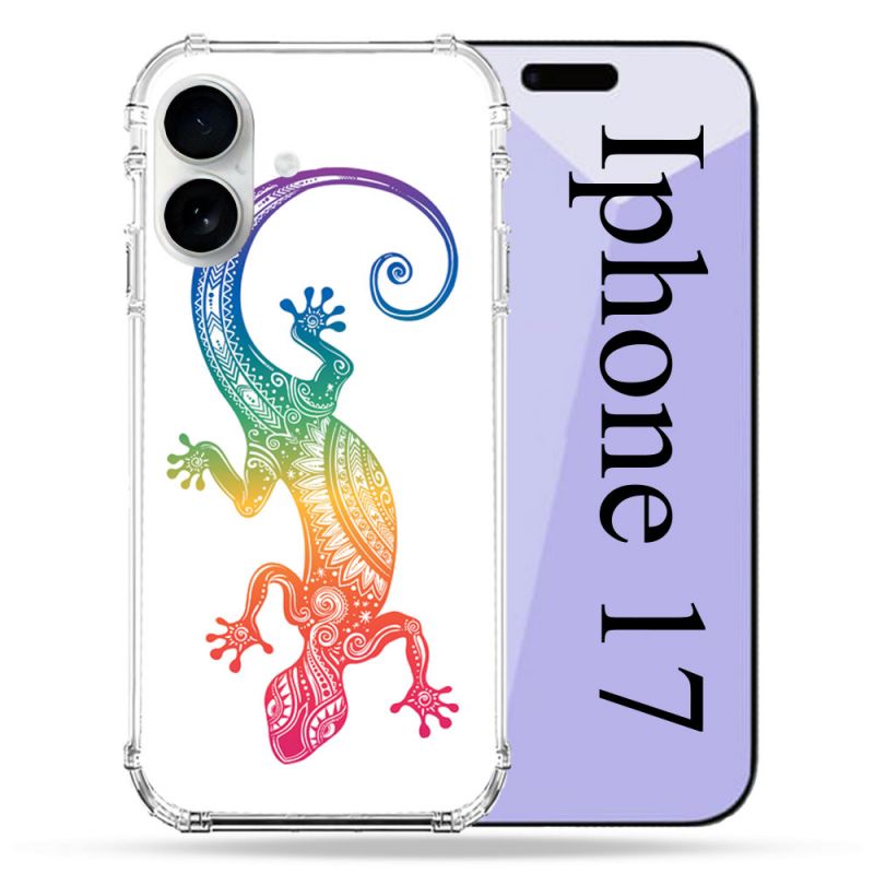 Coque Renforcée Magsafe Pour Iphone 17 Animal Salamandre Color