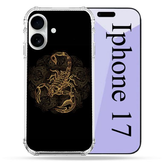 Coque Renforcée Magsafe Pour Iphone 17 Animal Scorpion Fresque