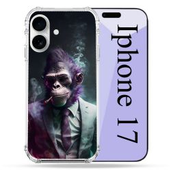 Coque Renforcée Magsafe Pour Iphone 17 Animal Singe Business