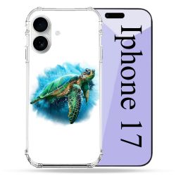 Coque Renforcée Magsafe Pour Iphone 17 Animal Tortue Blanche multicolore