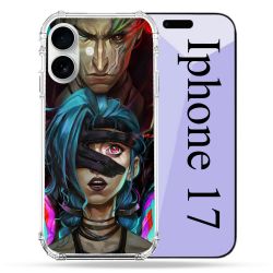 Coque Renforcée Magsafe Pour Iphone 17 Arcane Jinx Bleu