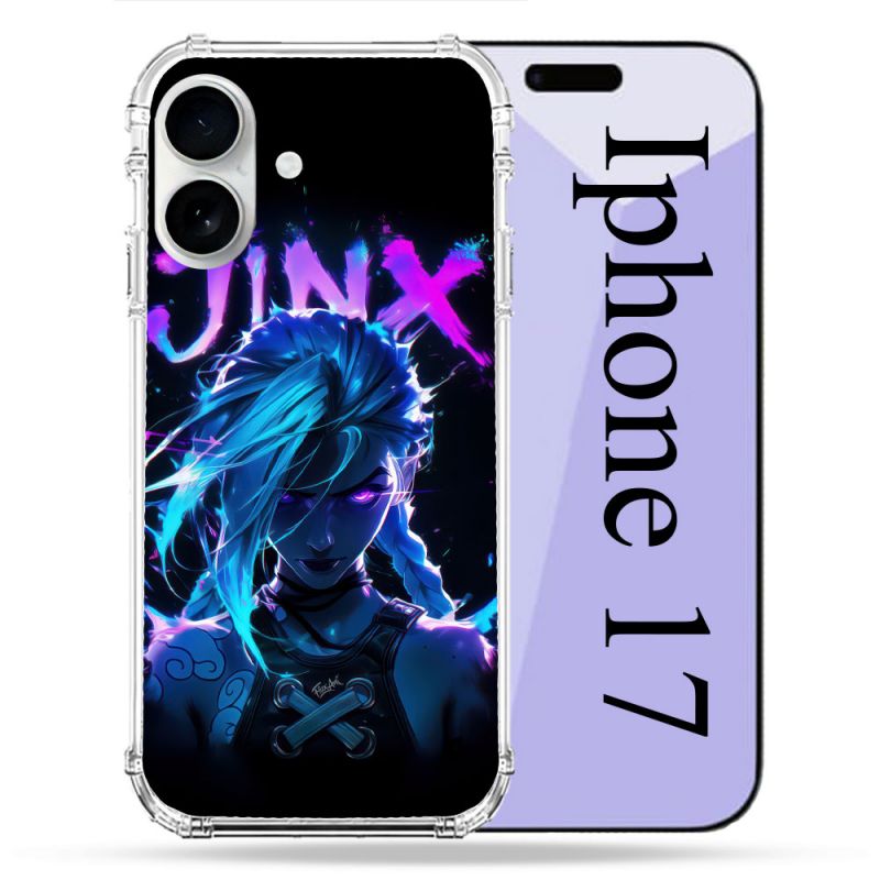 Coque Renforcée Magsafe Pour Iphone 17 Arcane Jinx Night