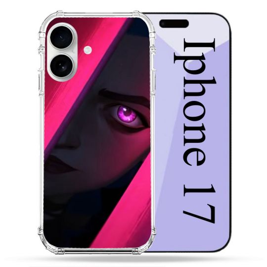 Coque Renforcée Magsafe Pour Iphone 17 Arcane Jinx Rose