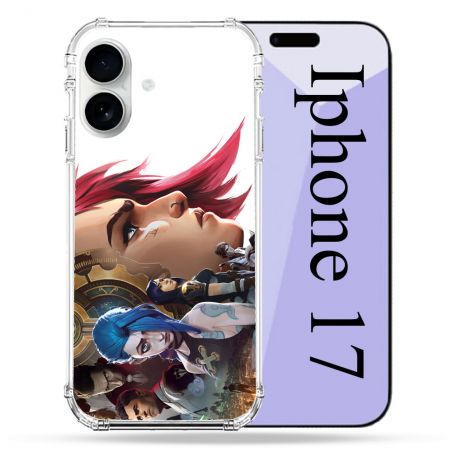 Coque Renforcée Magsafe Pour Iphone 17 Arcane Jinx Sœur