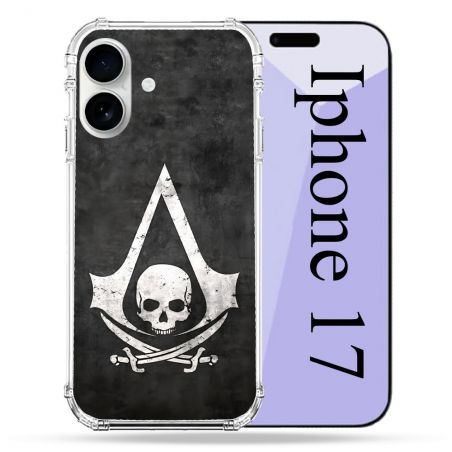 Coque Renforcée Magsafe Pour Iphone 17 Assassin Creed Tete Mort