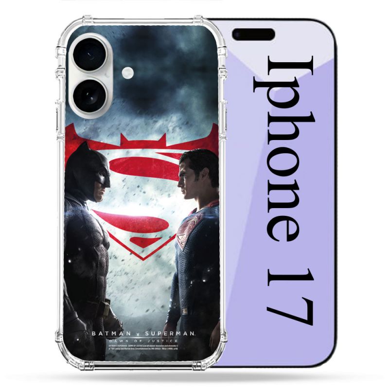 Coque Renforcée Magsafe Pour Iphone 17 Batman VS Superman