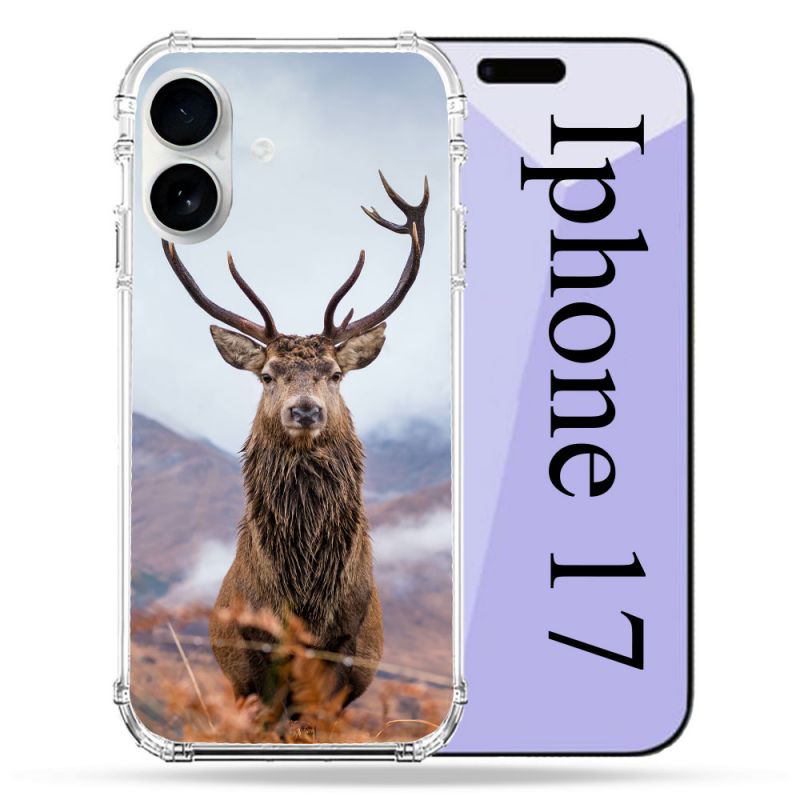 Coque Renforcée Magsafe Pour Iphone 17 Chasse Chevreuil Montagne