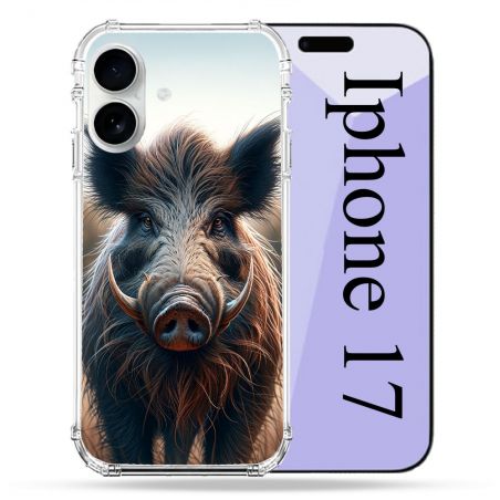 Coque Renforcée Magsafe Pour Iphone 17 Chasse Sanglier Attaque