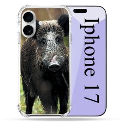 Coque Renforcée Magsafe Pour Iphone 17 Chasse Sanglier bois